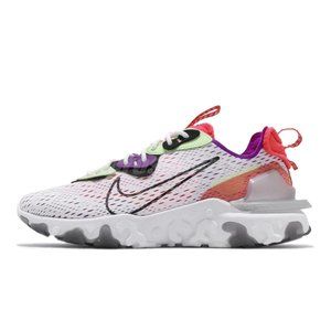 🔥 NEW Nike React Vision D/MS/X Summit White Purple Volt Grey Mens Shoes Size 10